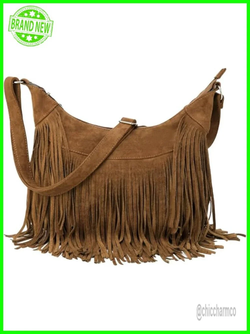 Vintage Fringe Hobo Bag - Suede Tassel Crossbody Shoulder Purse
